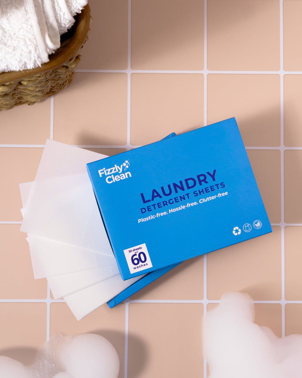 Fizzly Clean Laundry Detergent Sheets