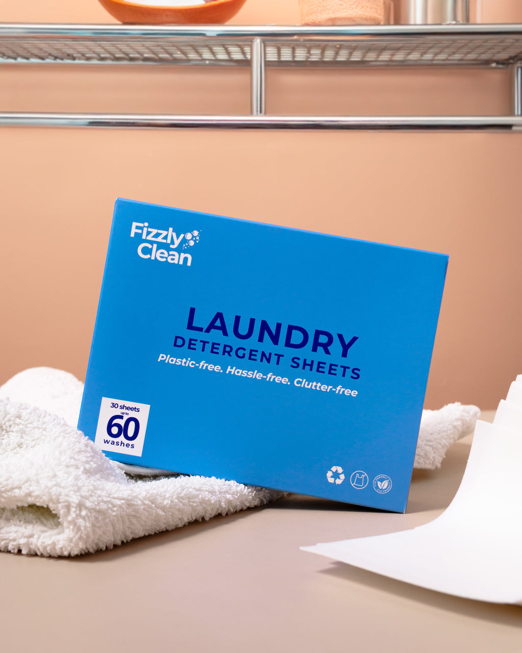 Fizzly Clean Laundry Detergent Sheets
