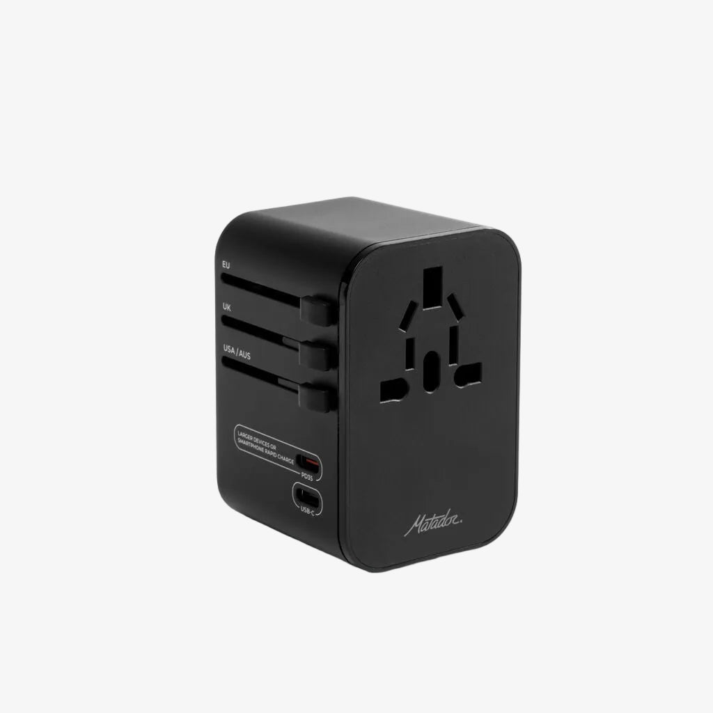 matador global travel adapter black