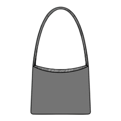 gray foldable travel sling bag