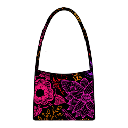 floral patterned foldable travel sling bag