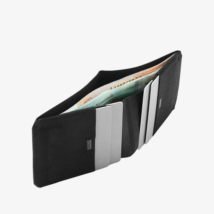peak design everyday billfold wallet black opened