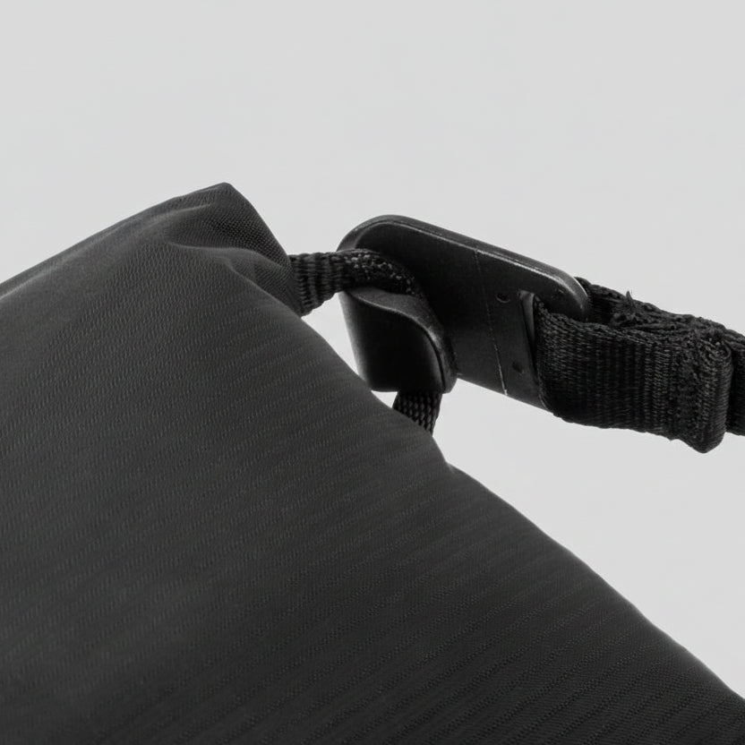 peak design flat hook attached to bag