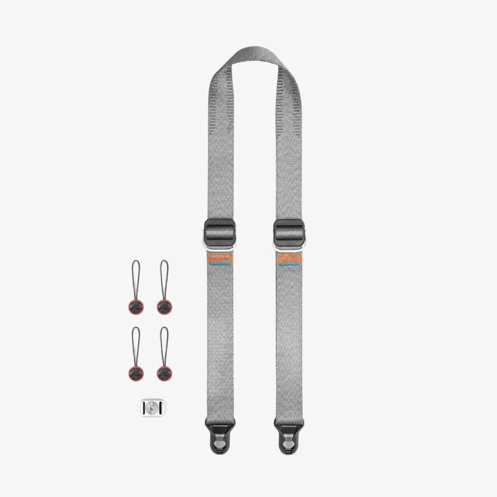 ash peak design slide lite strap with four anchor links and an anchor mount