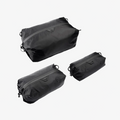 black three pack set peak design ultralight packing cube fabric