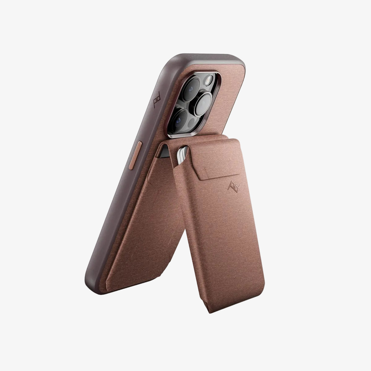 redwood peak design mobile wallet stand on everyday case