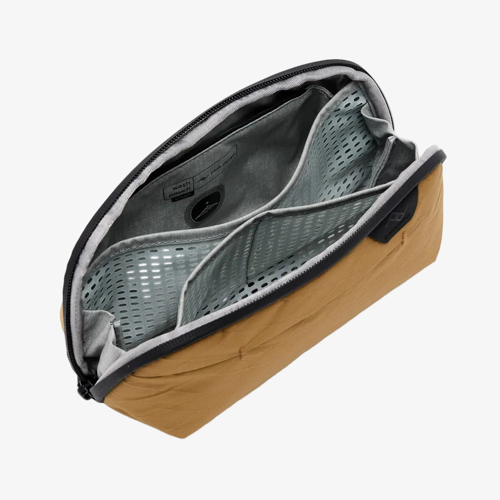 opened coyote peak design small wash pouch