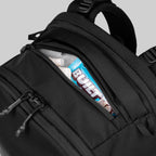 rework outbound travel pack 30l black top pocket