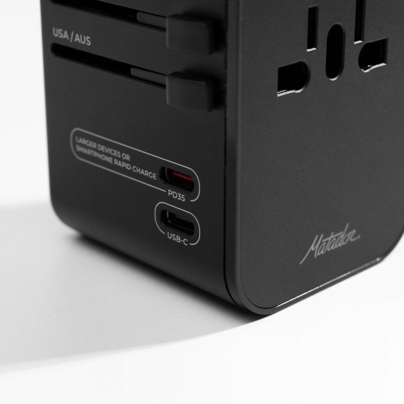 Global Adapter-Black-1 Global Travel Adapter