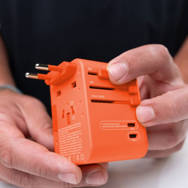 Global Adapter-Orange-39 Global Travel Adapter