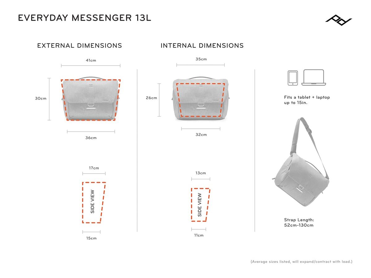Everyday Messenger Dimensions