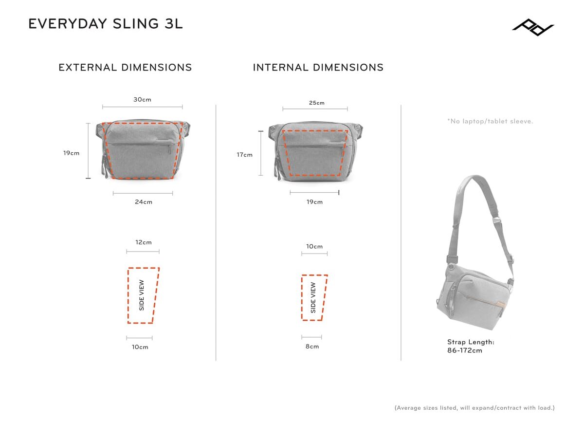 Everyday Sling 3 Dimensions