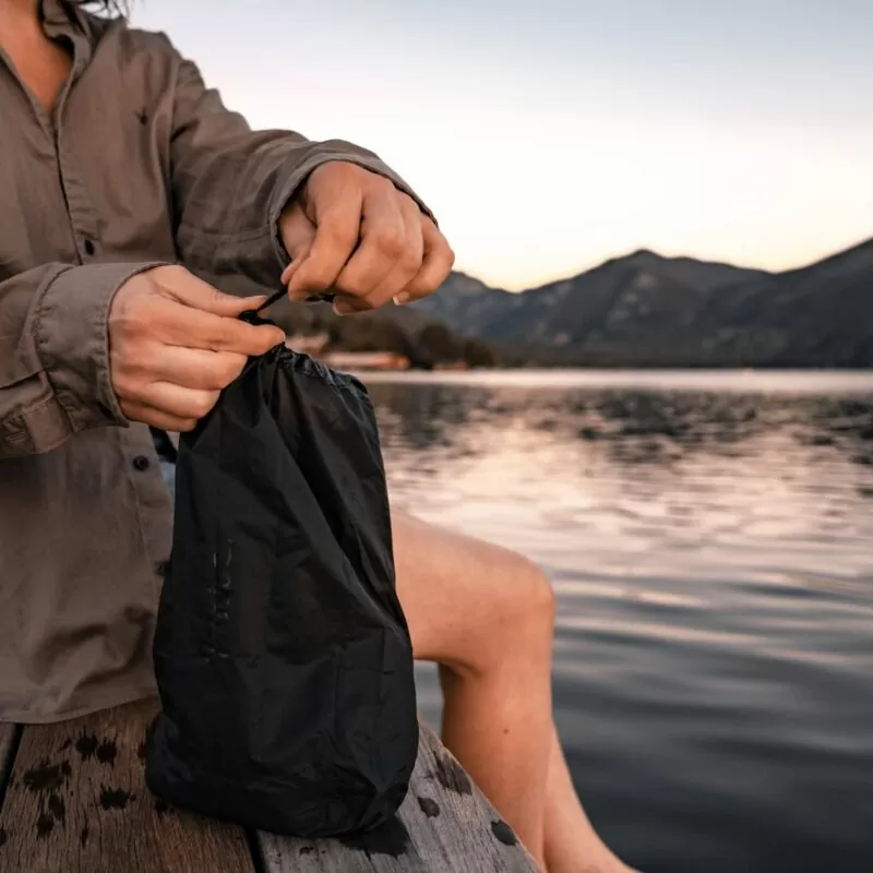 droplet-3L-black-LS-8 Droplet Water-Resistant Stuff Sack